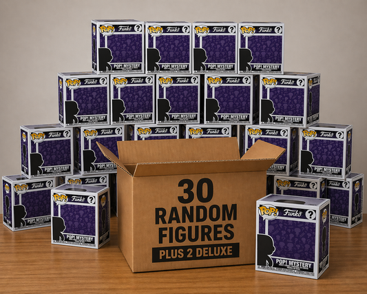 32 Funko Pop Vinyl Figures – Mixed Case No Duplicates - 30 4'' Pops + 2 Deluxe